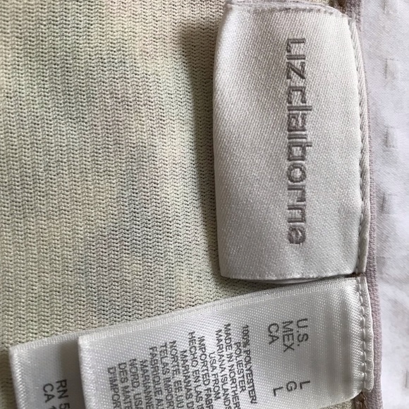 Liz Claiborne floral top L - Picture 4 of 4